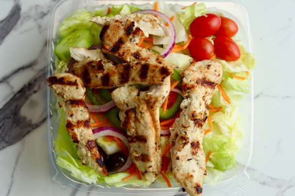 Fresh salads in Ayer MA at Deven's Pizza & Deli